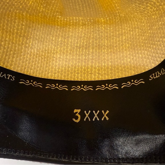 Summits Hats El dorado straw cowboy western rancher 3XXX size 7 3/8 - Picture 7 of 8